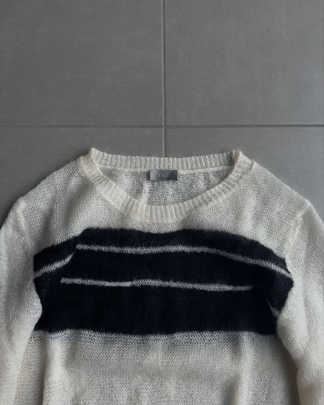 Dior Homme AW07 “Navigate” mohair sweater