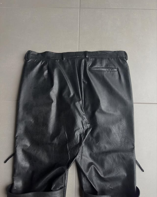 Dior Homme AW03 “Luster” PVC coated cargo trousers