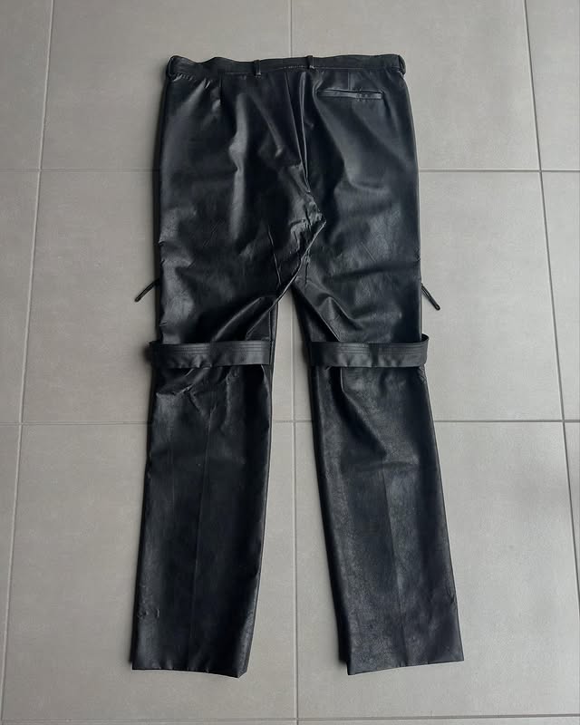 Dior Homme AW03 “Luster” PVC coated cargo trousers