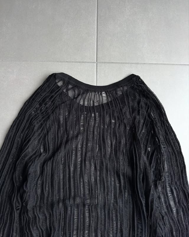 Dior Homme SS07 Long-sleeve mesh shirt