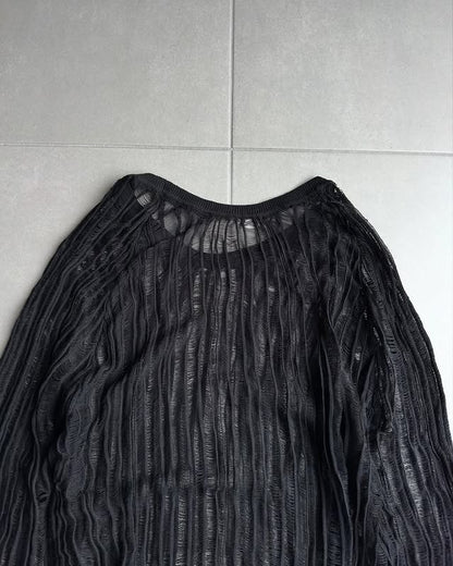 Dior Homme SS07 Long-sleeve mesh shirt