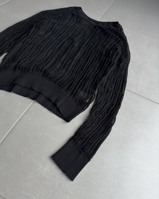 Dior Homme SS07 Long-sleeve mesh shirt