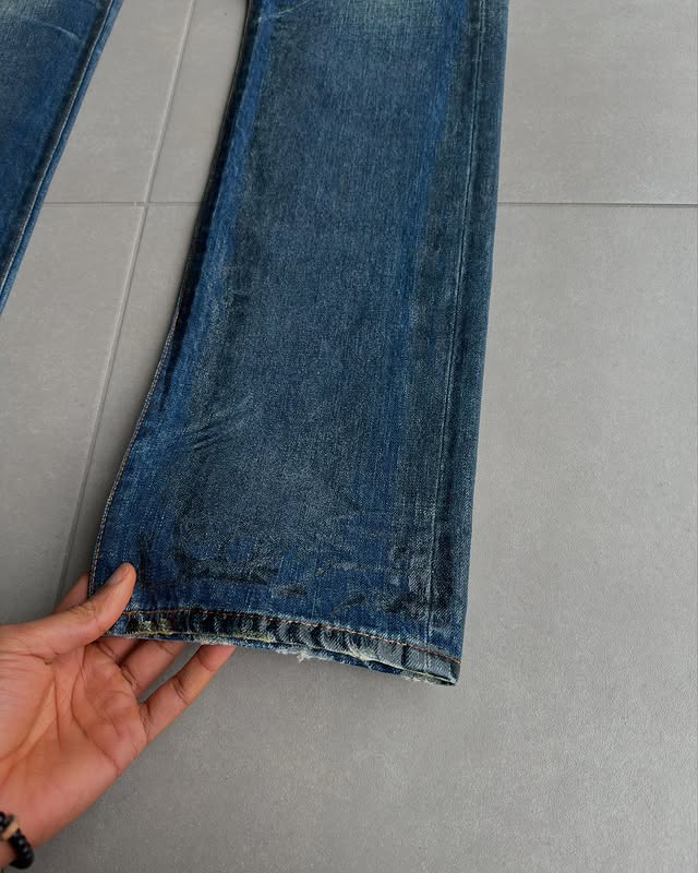 Dior Homme AW07 waxed jeans