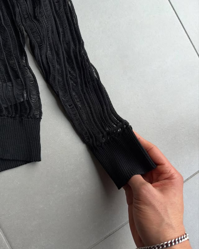 Dior Homme SS07 Long-sleeve mesh shirt