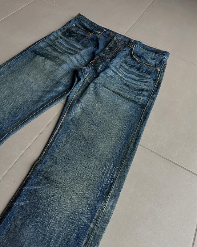 Dior Homme AW07 waxed jeans