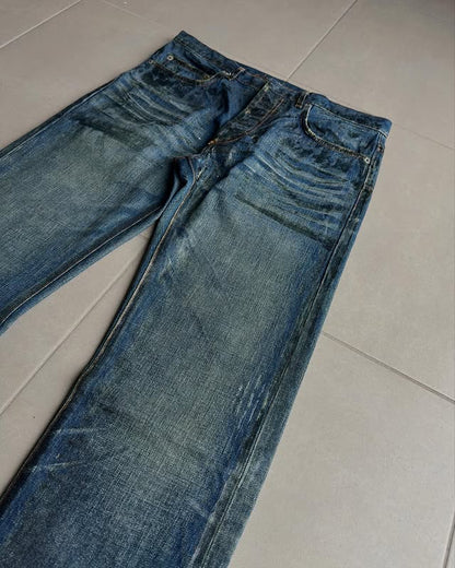 Dior Homme AW07 waxed jeans