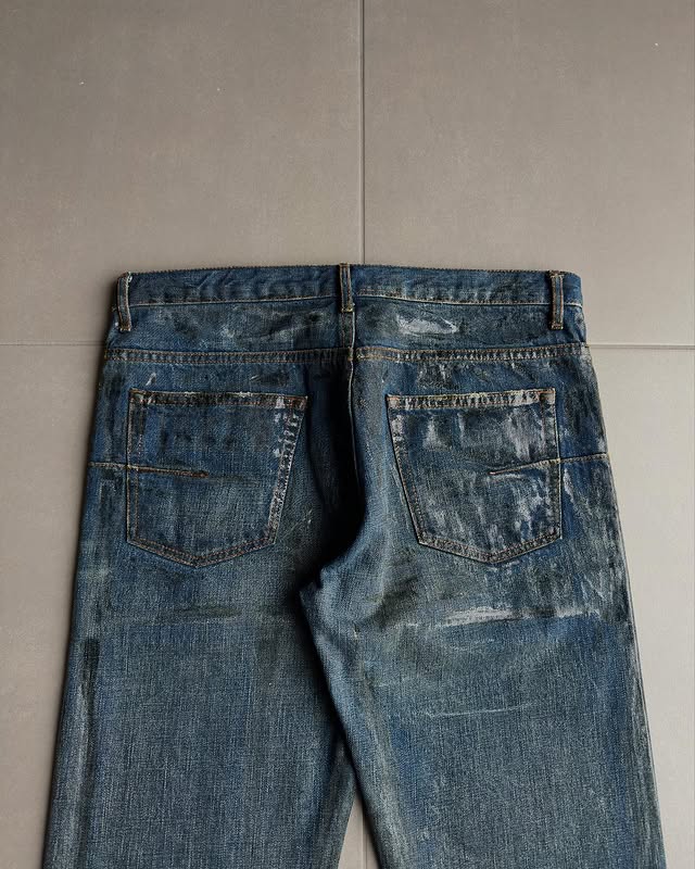 Dior Homme AW07 waxed jeans