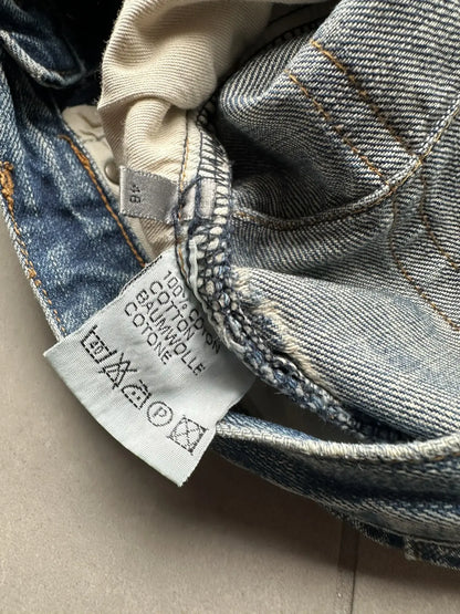 Dior homme SS03 “Follow me” distressed clawmark denim