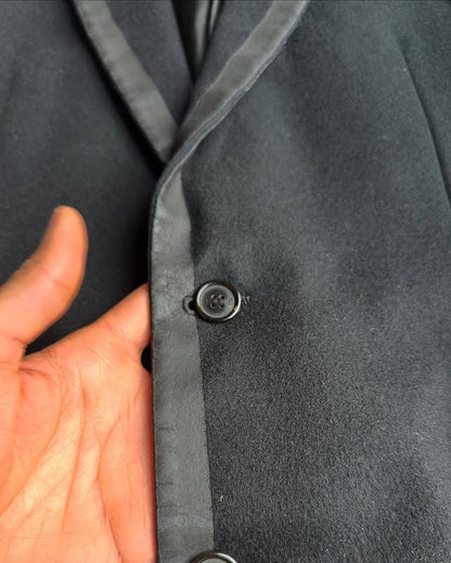 Dior Homme AW03 “Luster” wax tape tuxedo coat