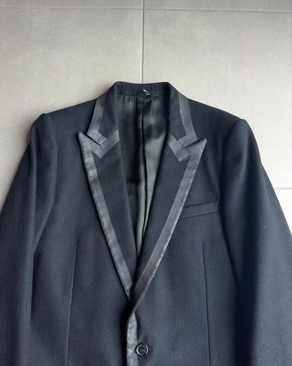 Dior Homme AW03 “Luster” wax tape tuxedo coat