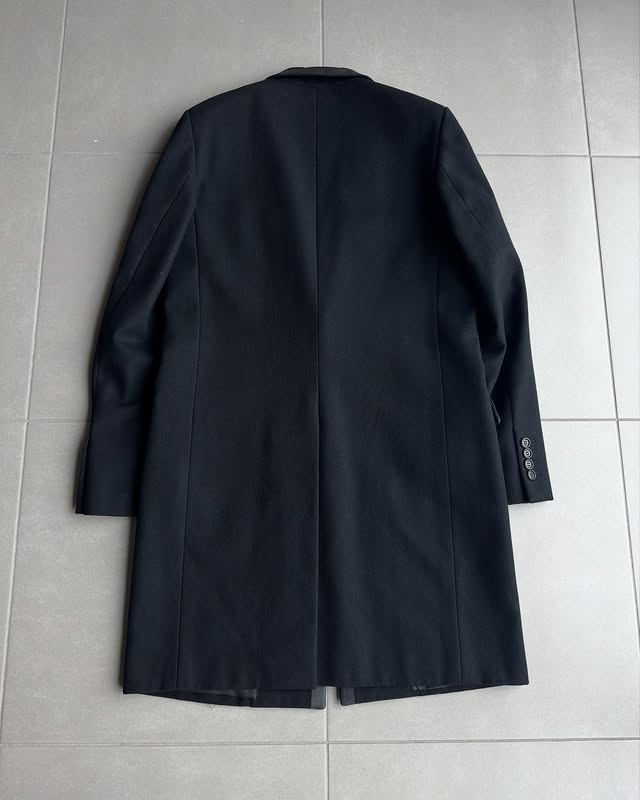 Dior Homme AW03 “Luster” wax tape tuxedo coat