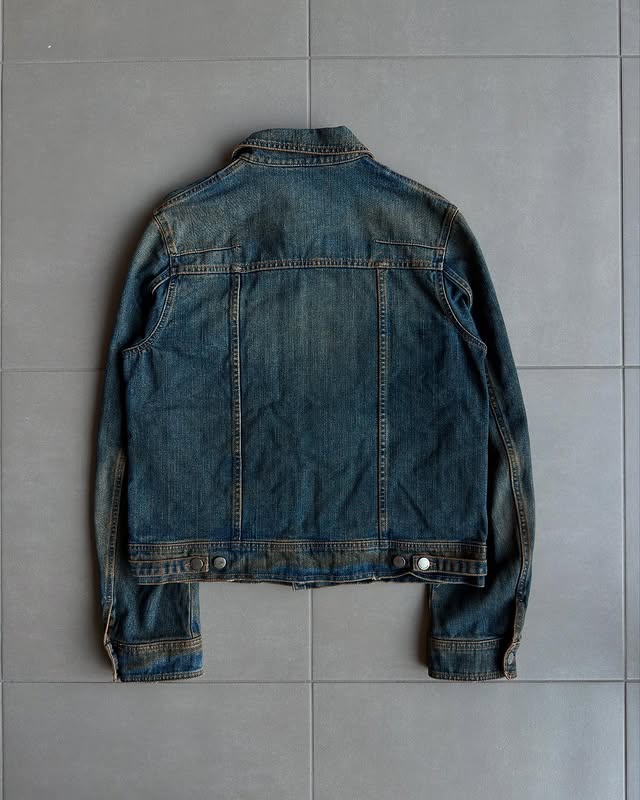 Dior Homme AW04  rust wash denim jacket