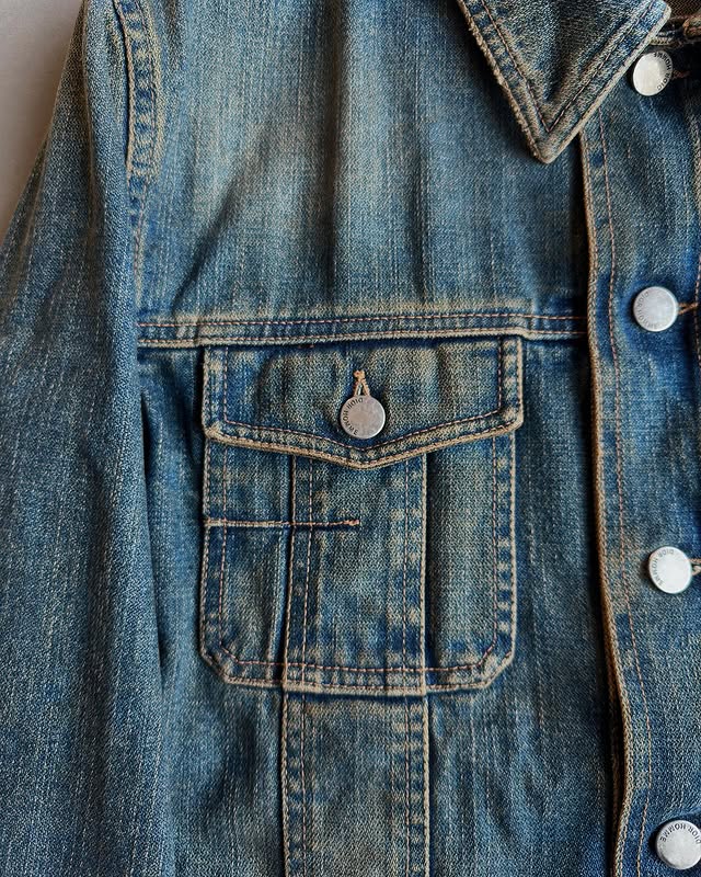 Dior Homme AW04  rust wash denim jacket