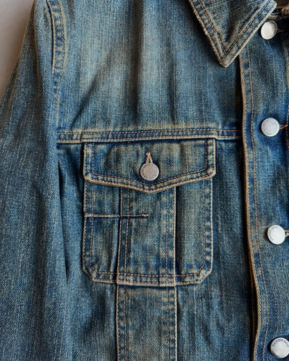 Dior Homme AW04  rust wash denim jacket