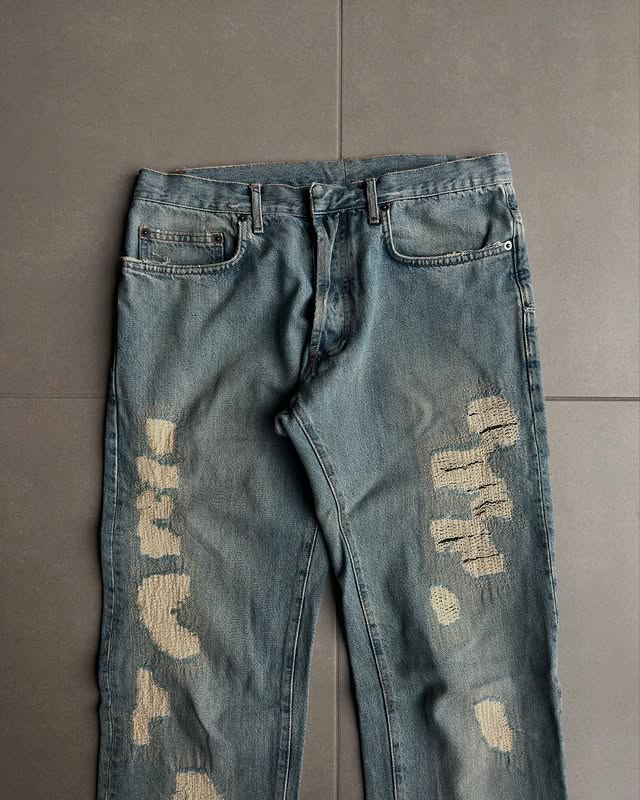 Dior Homme SS06 “The World Is A Mess, But His Hair Was Perfect” crash denim