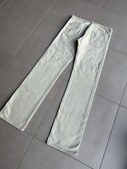 Dior Homme SS06 pastel green clawmark denim