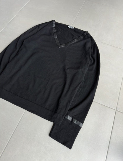 Dior Homme AW03 “Luster” waxed v-neck sweater