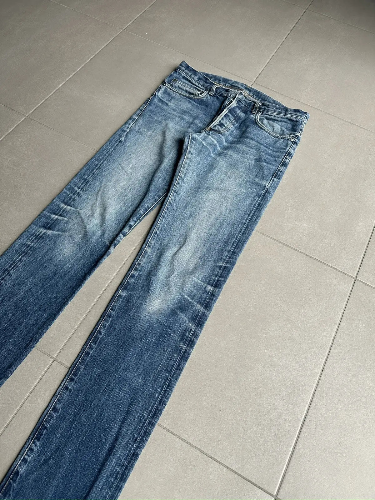 Dior Homme AW07 “Navigate” washed raw jeans