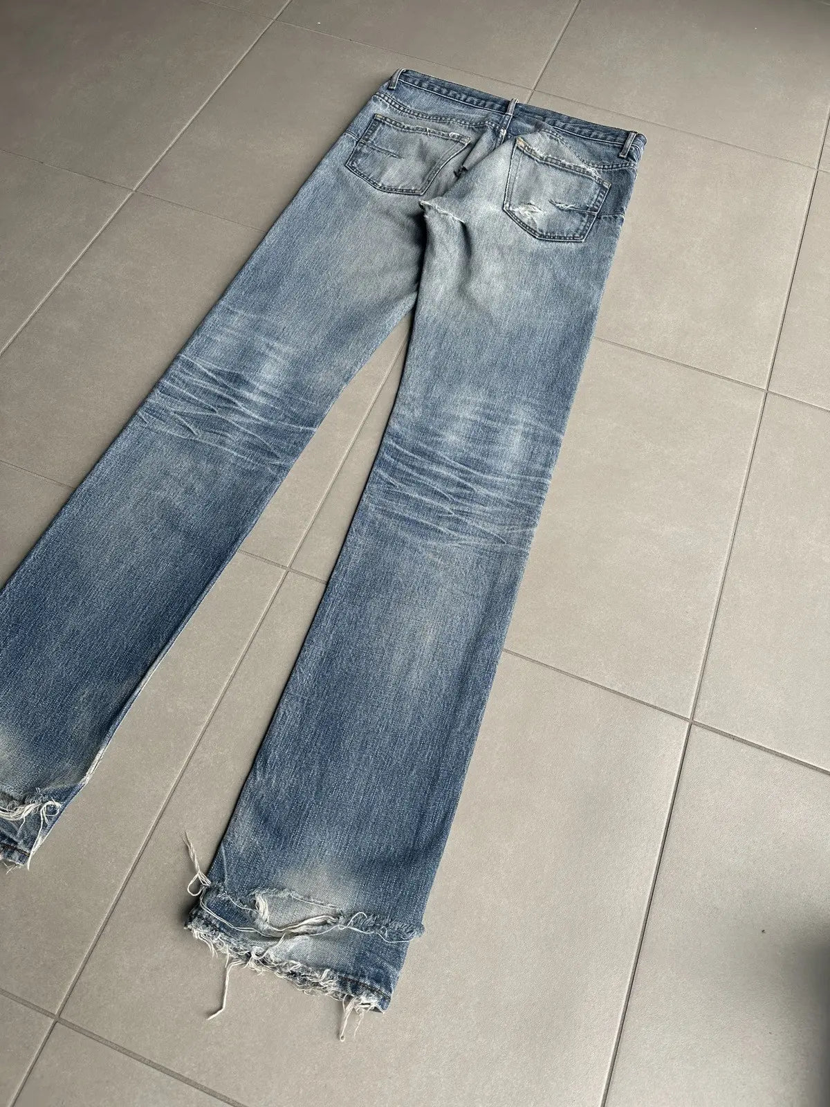 Dior homme AW06 “these grey days” washed clawmark jeans