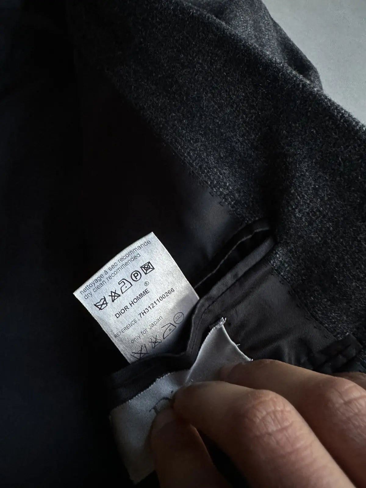 Dior Homme AW07 “Navigate” chalk pinstriped blazer