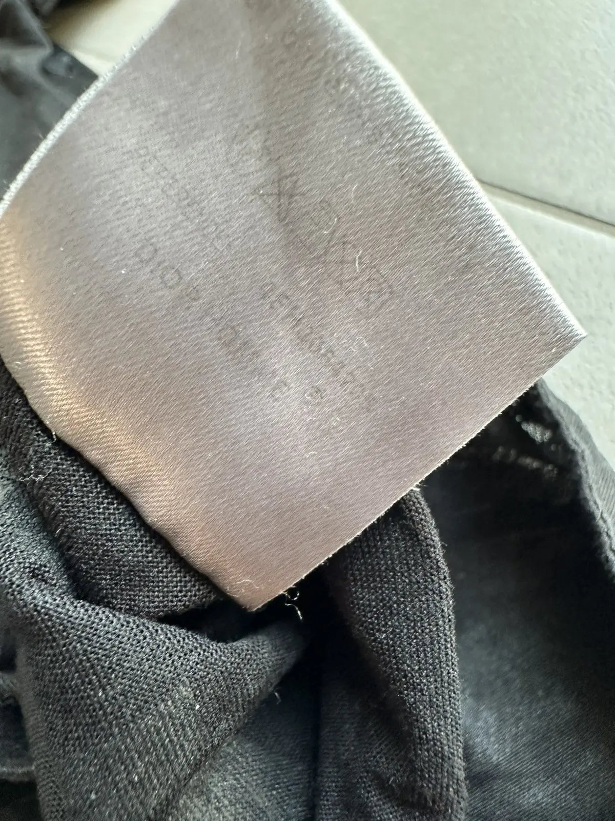 Dior Homme SS04 “Strip” waxed pattern T-shirt