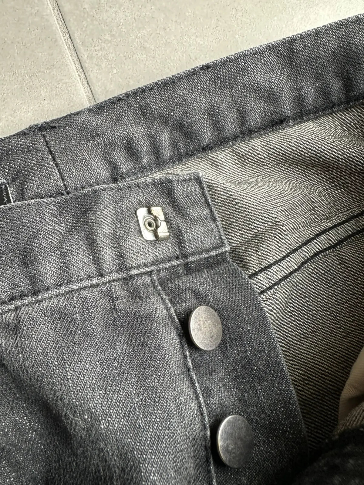 Dior Homme by Hedi Slimane whiskered black jeans