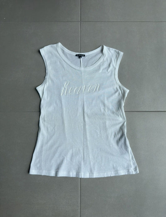 Ann Demeulemeester AW2008 heaven print sleeveless shirt