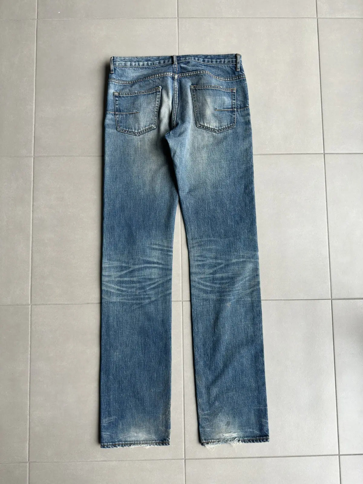 Dior homme SS03 “Follow me” distressed clawmark denim
