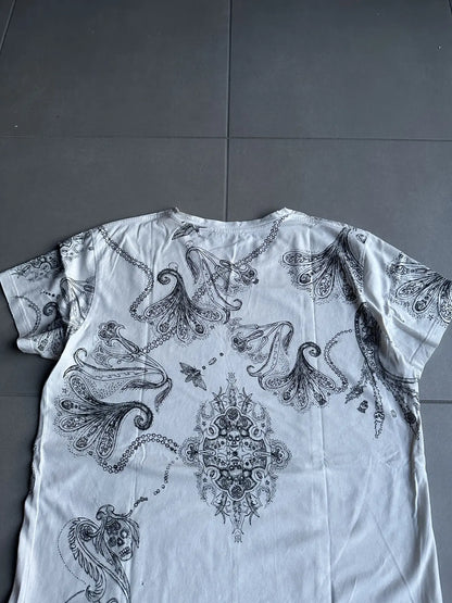 Balmain Homme AW09 distressed paisley print T-shirt