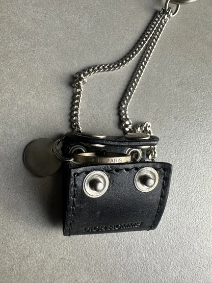 Dior Homme SS06 leather pouch/wallet chain