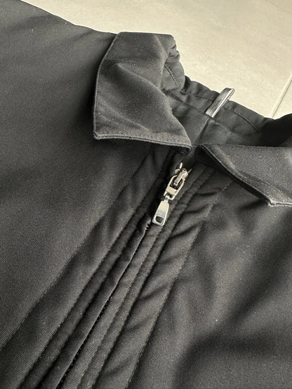 Dior homme AW02 “Reflexion” leather trimmed moto jacket