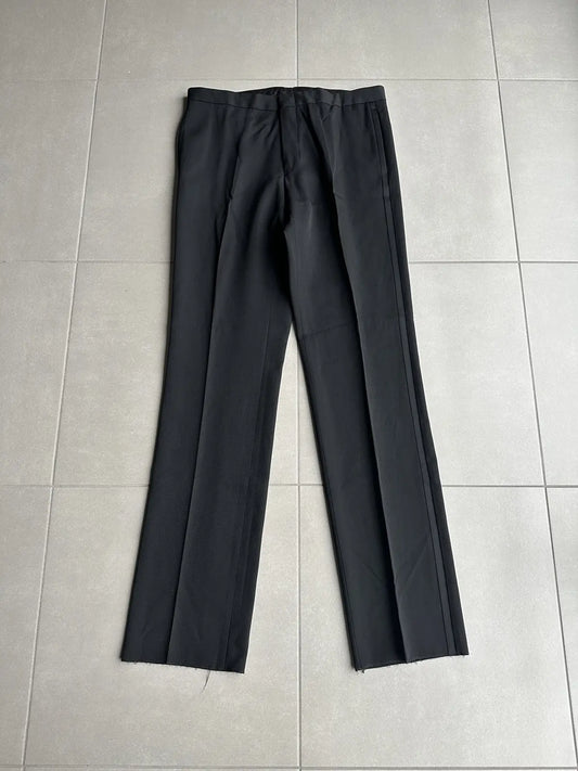 Dior Homme AW03 "Luster" satin side strip trousers