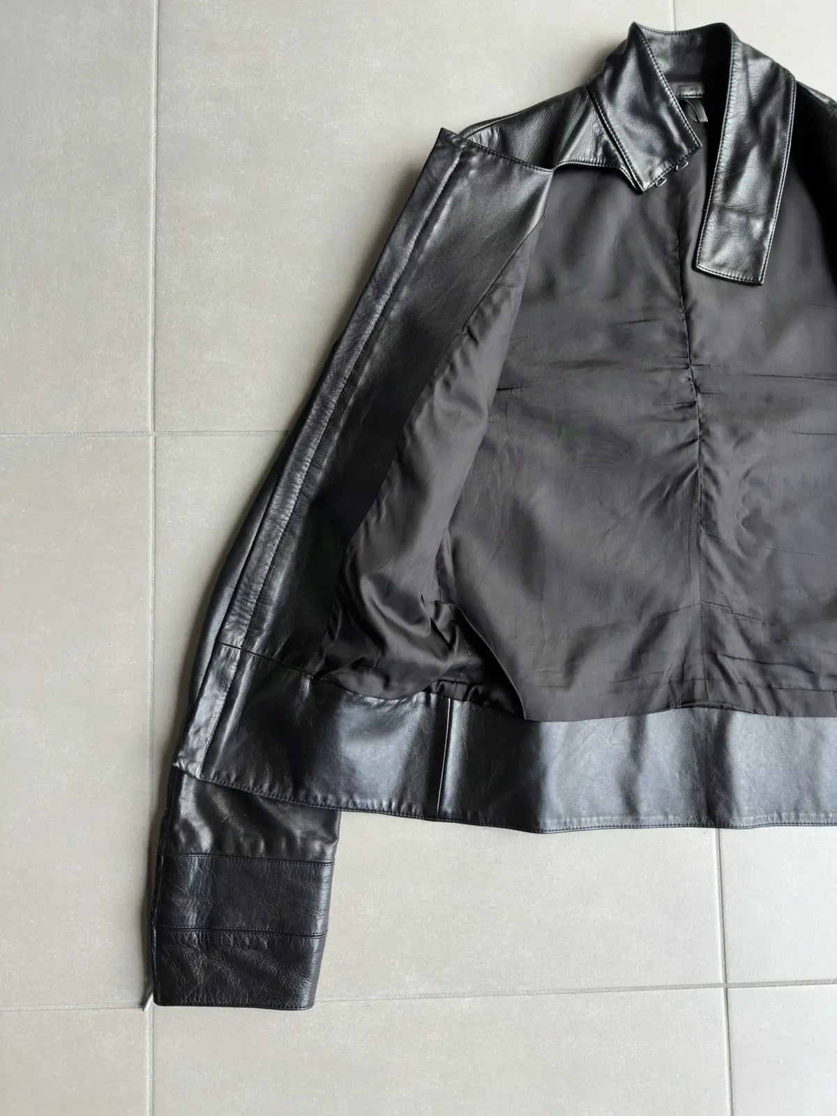 Dior Homme SS02 “Red/Boys don’t cry” lambskin moto jacket
