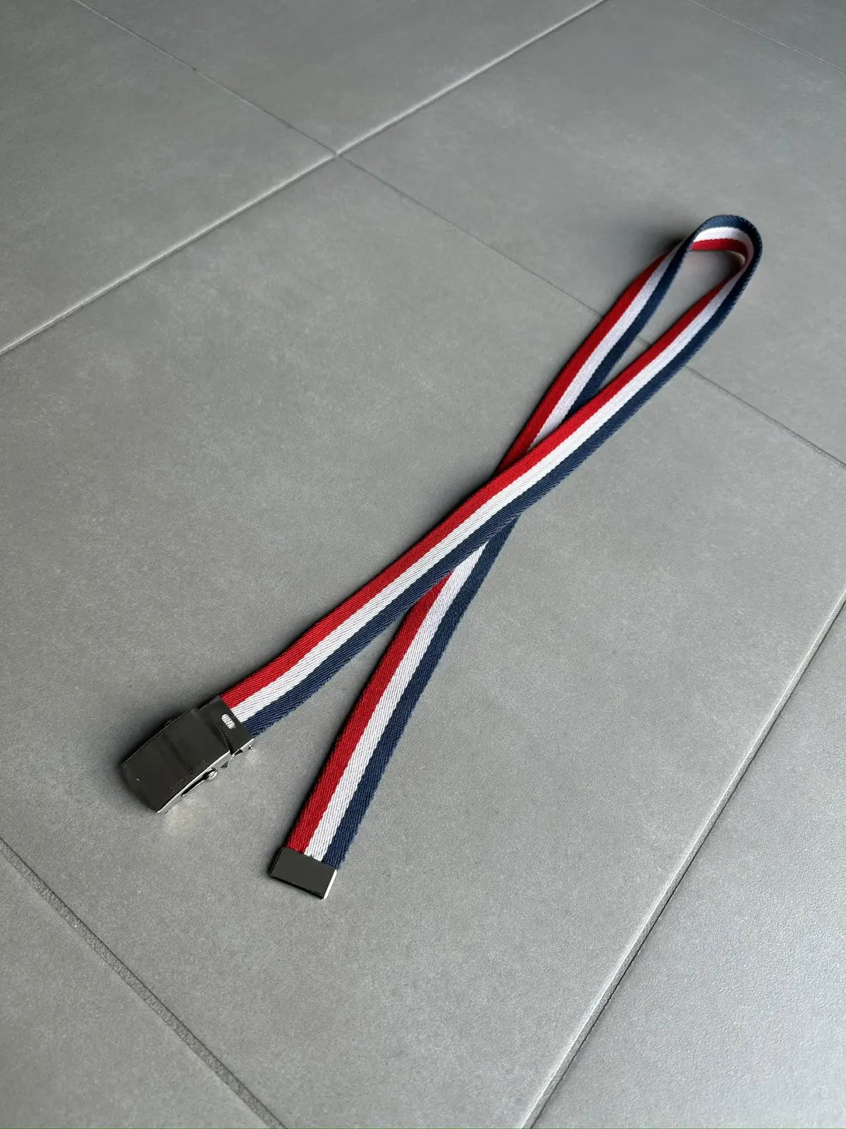 Dior Homme SS06 tri colour canvas belt