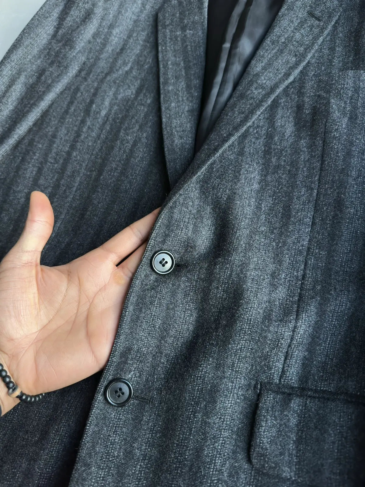 Dior Homme AW07 “Navigate” chalk pinstriped blazer