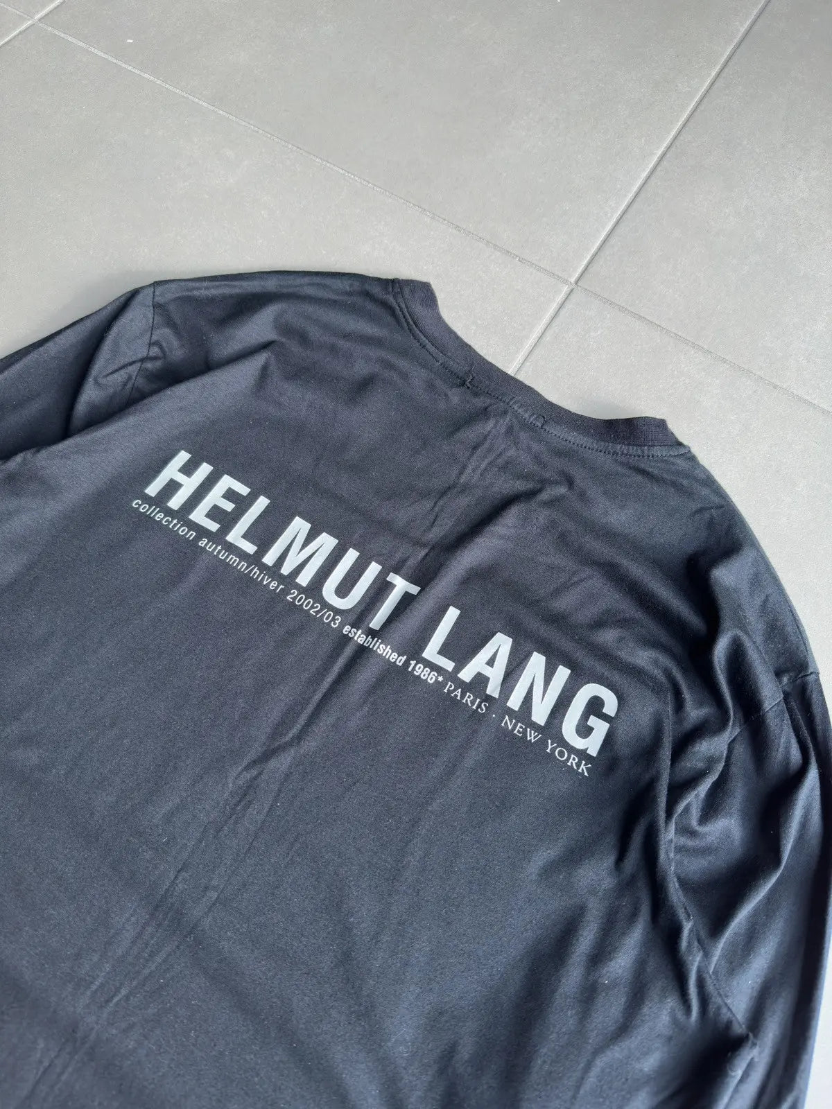 Helmut Lang AW2002 backstage long-sleeve shirt