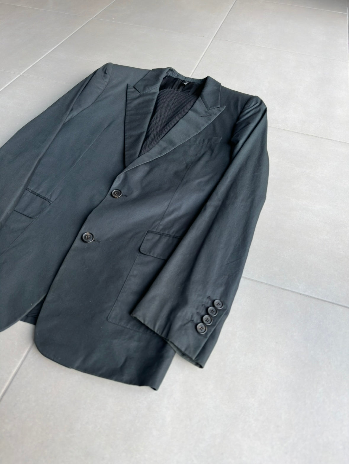 Dior Homme SS04 "strip" peak lapel blazer
