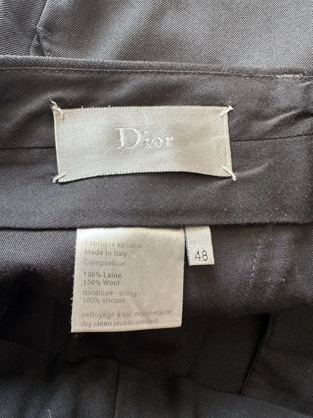 Dior Homme AW05 "in the morning" wool bootcut slacks
