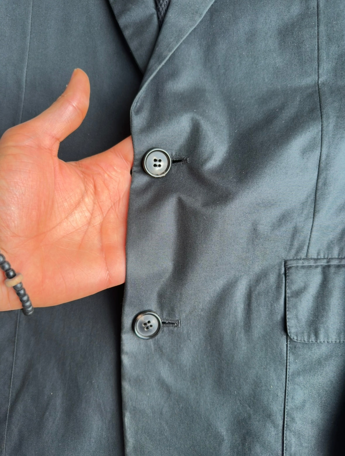 Dior Homme SS04 "strip" peak lapel blazer