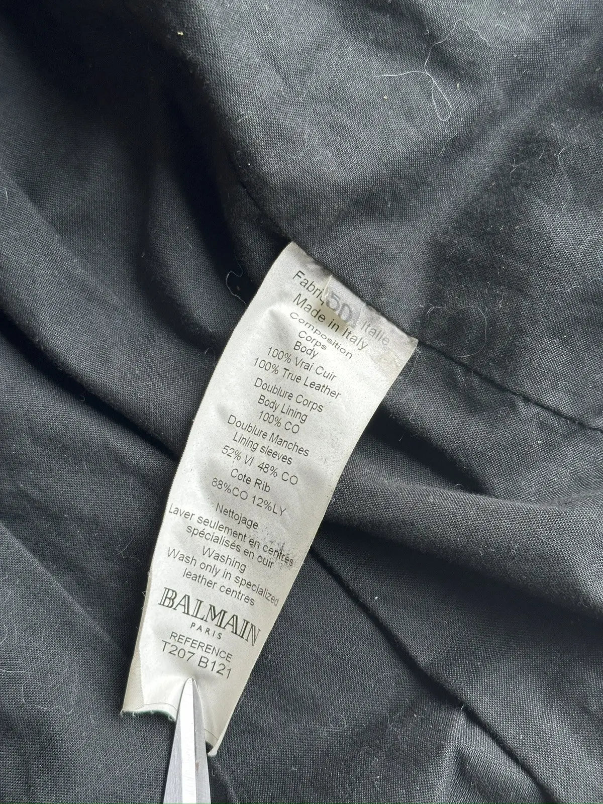 Balmain Homme SS10 Leather Bomber/Teddy jacket