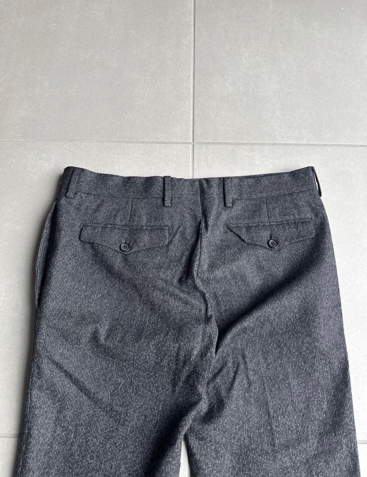 Dior homme AW07 "Navigate" patterned wool trousers