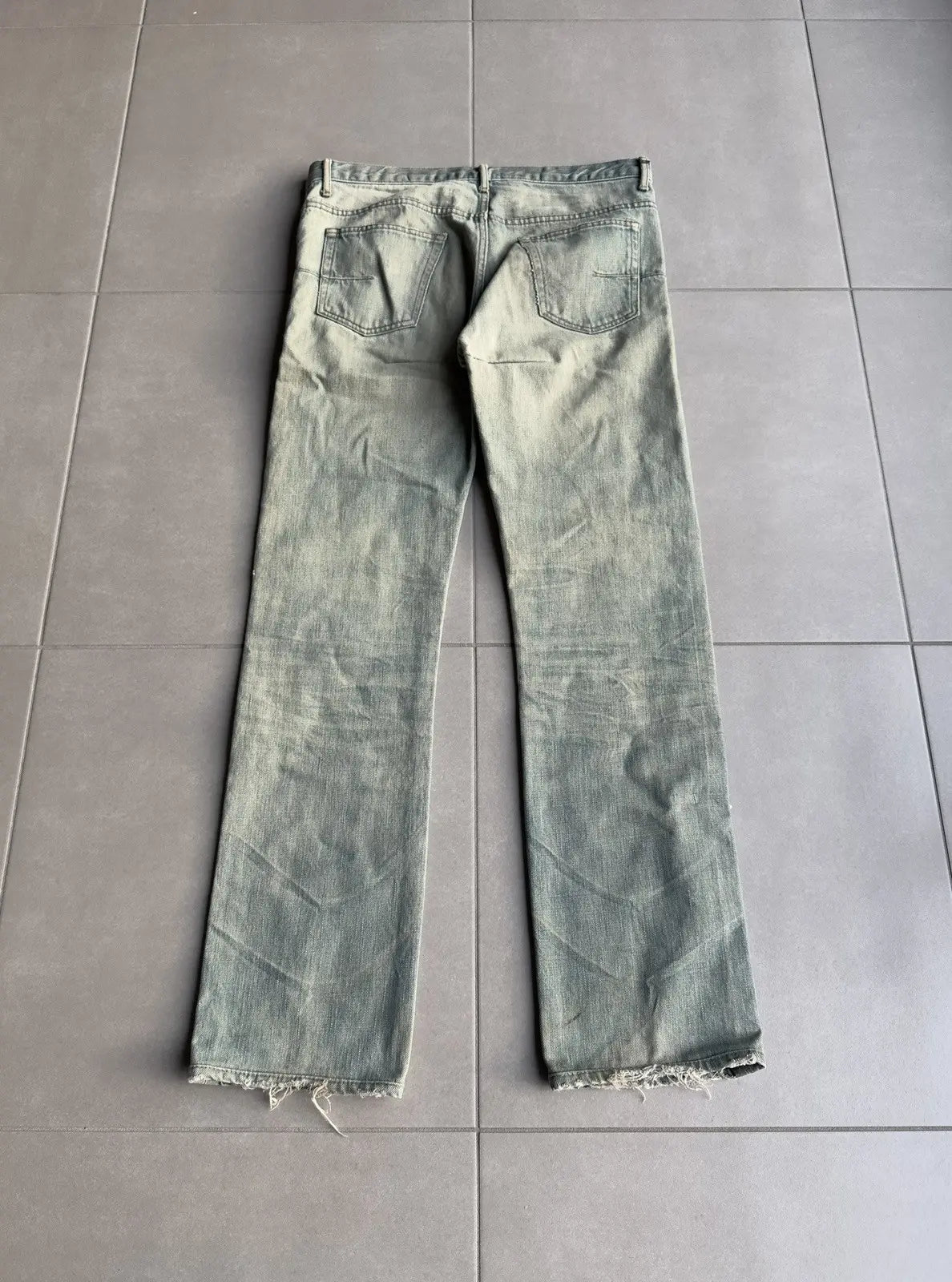 Dior Homme SS04 “Strip” washed ice bleu claire denim