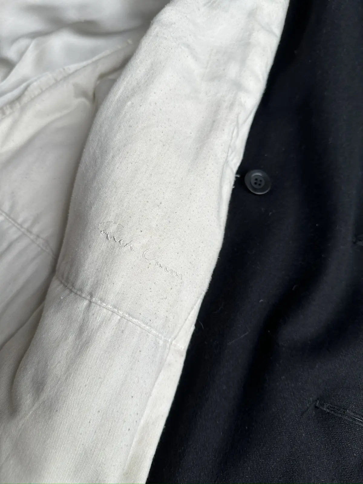 Rick Owens FW08 “STAG” double breasted peacoat