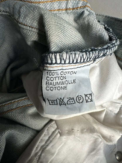 Dior Homme SS04 “Strip” washed ice bleu claire denim