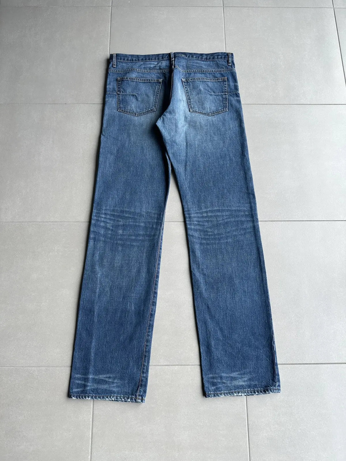 Dior Homme AW06 washed blue clawmark jeans