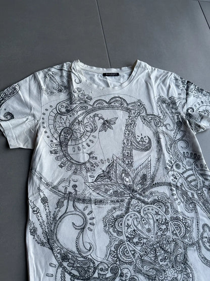 Balmain Homme AW09 distressed paisley print T-shirt
