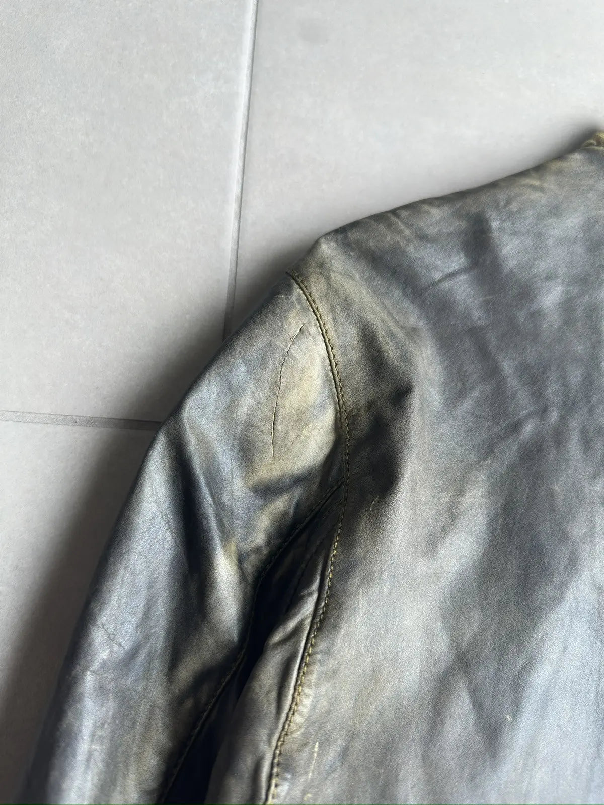 Balmain Homme SS10 Leather Bomber/Teddy jacket