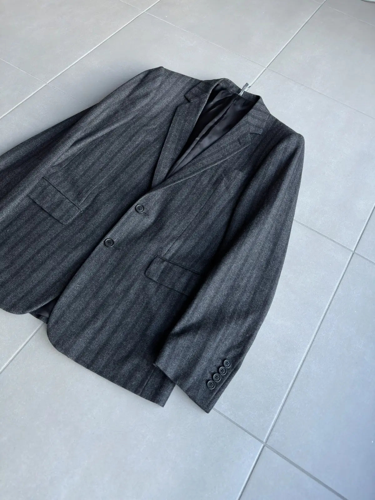 Dior Homme AW07 “Navigate” chalk pinstriped blazer