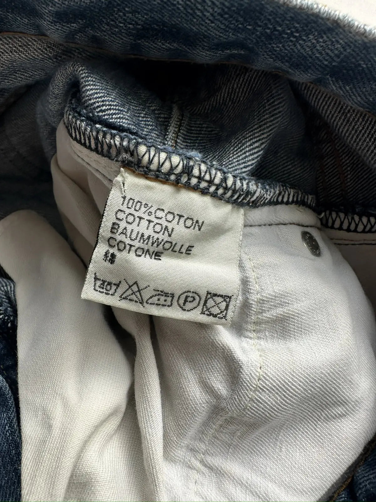 Dior Homme AW07 “Navigate” washed raw jeans