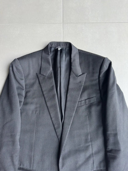 Dior Homme AW06 “These grey days” pinstriped peak lapel blazer